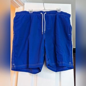 New, never worn Lands' End men's swim trunks